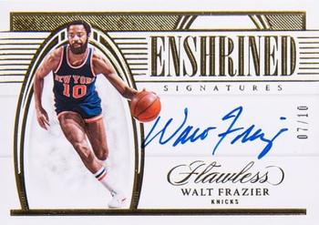 2021-22 Panini Flawless - Enshrined Signatures Gold #ENS-WFR Walt Frazier Front