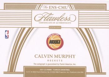 2021-22 Panini Flawless - Enshrined Signatures Ruby #ENS-CMU Calvin Murphy Back