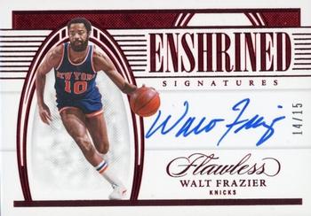 2021-22 Panini Flawless - Enshrined Signatures Ruby #ENS-WFR Walt Frazier Front