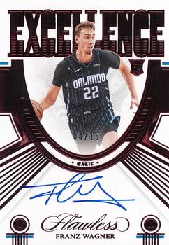 2021-22 Panini Flawless - Excellence Signatures Ruby #EXC-FRW Franz Wagner Front