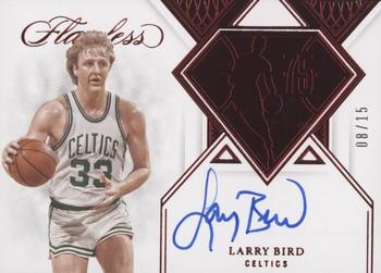 2021-22 Panini Flawless - Flawless 75th Team Autographs Ruby #75A-LBI Larry Bird Front