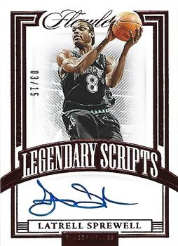 2021-22 Panini Flawless - Legendary Scripts Ruby #LSC-LSP Latrell Sprewell Front