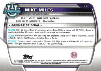 2022-23 Bowman University Chrome - Pink #88 Mike Miles Back