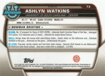 2022-23 Bowman University Chrome - Refractor #73 Ashlyn Watkins Back