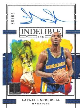 2022-23 Panini Impeccable - Indelible Ink #IDI-LSW Latrell Sprewell Front