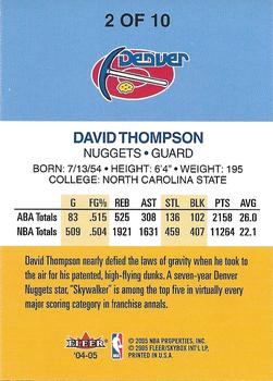 2004-05 2005 Denver NBA  All Star Game #2 David Thompson Back