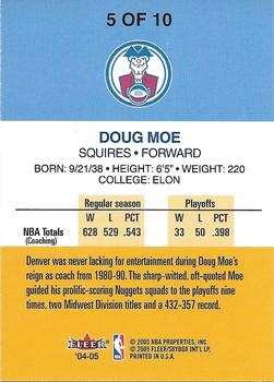 2004-05 2005 Denver NBA  All Star Game #5 Doug Moe Back