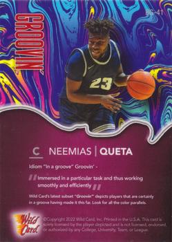 2021-22 Wild Card Alumination - Blue Groovin' Red Chase Pink #BG-41 Neemias Queta Back