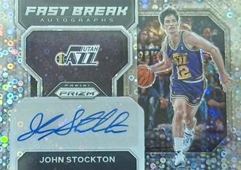 2022-23 Panini Prizm - Fast Break Autographs #FB-JSJ John Stockton Front
