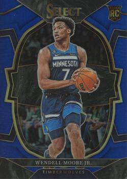 2022-23 Panini Select - Blue Prizms #73 Wendell Moore Jr. Front