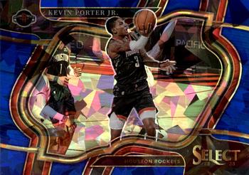 2022-23 Panini Select - Blue Cracked Ice Prizms #249 Kevin Porter Jr. Front