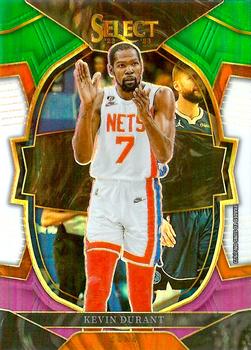 2022-23 Panini Select - Green White Purple Prizms #37 Kevin Durant Front