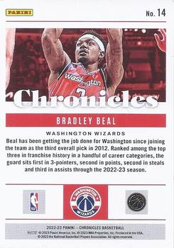 2022-23 Panini Chronicles #14 Bradley Beal Back