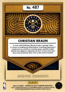 2022-23 Panini Chronicles #487 Christian Braun Back