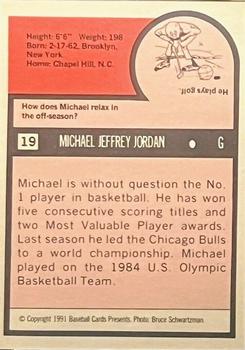 1990-91 SCD Football, Basketball, & Hockey Price Guide #NNO Michael Jordan Back
