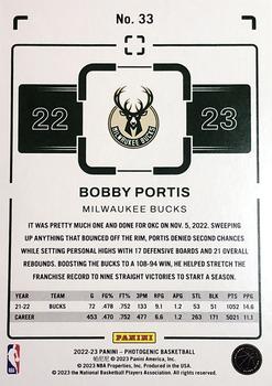 2022-23 Panini PhotoGenic #33 Bobby Portis Back