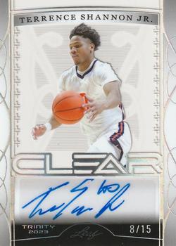 2023 Leaf Trinity - Clear Auto Holo Silver #CA-TSJ Terrence Shannon Jr. Front