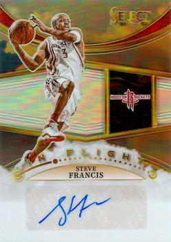 2022-23 Panini Select - In Flight Signatures Silver #IFS-SVF Steve Francis Front