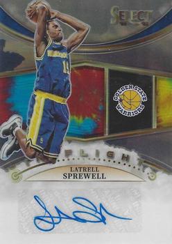 2022-23 Panini Select - In Flight Signatures Tie-Dye #IFS-LSW Latrell Sprewell Front