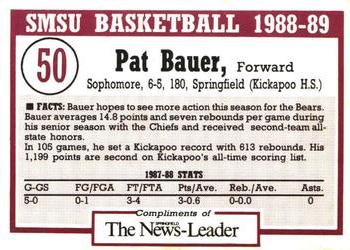 1988-89 Southwest Missouri State Bears #NNO Pat Bauer Back