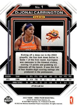 2023 Panini Prizm WNBA #1 DiJonai Carrington Back