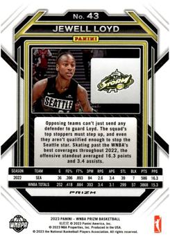 2023 Panini Prizm WNBA #43 Jewell Loyd Back