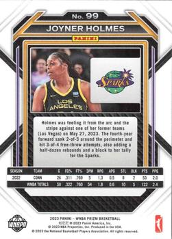 2023 Panini Prizm WNBA #99 Joyner Holmes Back