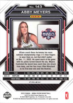 2023 Panini Prizm WNBA #143 Abby Meyers Back