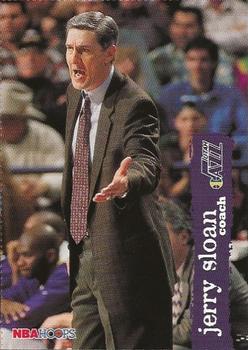 1995-96 Hoops Utah Jazz Team Night Sheet SGA #NNO Jerry Sloan Front