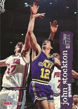 1995-96 Hoops Utah Jazz Team Night Sheet SGA #NNO John Stockton Front