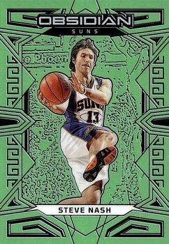 2022-23 Panini Obsidian - Electric Etch Green Flood #144 Steve Nash Front