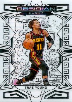 2022-23 Panini Obsidian - Electric Etch White Pulsar #65 Trae Young Front