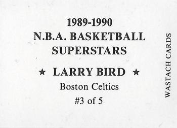1989-90 Wastach Basketball Superstars #3 Larry Bird Back