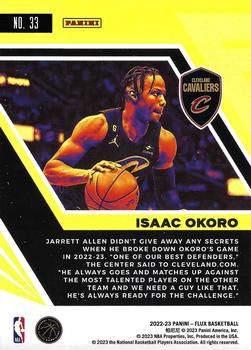 2022-23 Panini Flux #33 Isaac Okoro Back