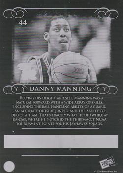 2008-09 Press Pass Legends - Press Plates Back Black #44 Danny Manning Front