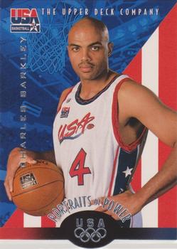 1996 Upper Deck USA - Portraits of Power Silver (Olympic Gold) #59 Charles Barkley Front