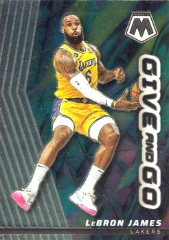 2022-23 Panini Mosaic - Give and Go #3 LeBron James Front
