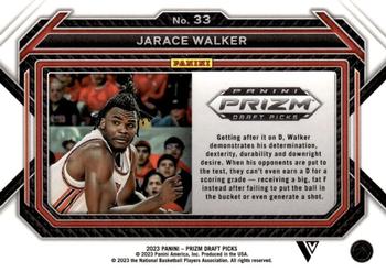 2023 Panini Prizm Draft Picks #33 Jarace Walker Back