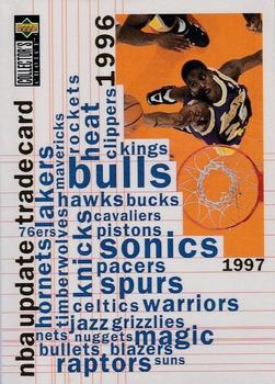 1996-97 Collector's Choice - NBA Update Redemption #TUC NBA Update Trade Card Front