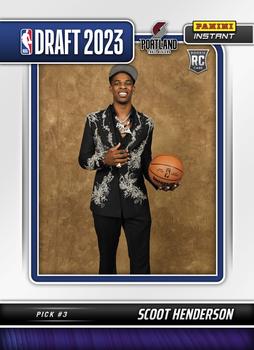 2023-24 Panini Instant NBA Draft Night #DN-3 Scoot Henderson Front