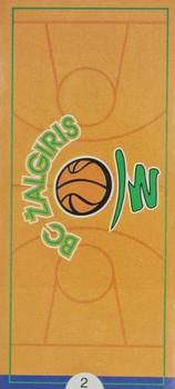 1999 Krepšinio Veidai #2 Team Logo Front