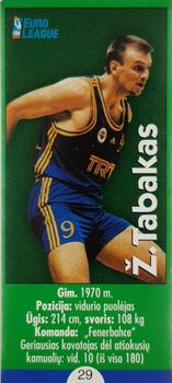 1999 Krepšinio Veidai #29 Zan Tabak Front