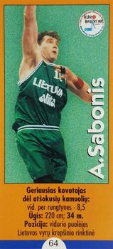 1999 Krepšinio Veidai #64 Arvydas Sabonis Front