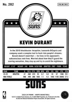 2023-24 Hoops #282 Kevin Durant Back