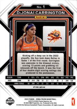 2023 Panini Prizm WNBA - Hyper #1 DiJonai Carrington Back