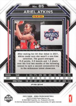 2023 Panini Prizm WNBA - Hyper #85 Ariel Atkins Back