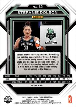 2023 Panini Prizm WNBA - Silver #12 Stefanie Dolson Back