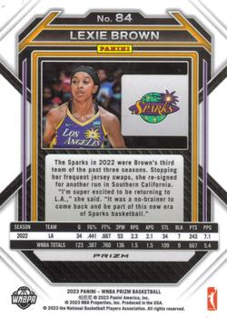 2023 Panini Prizm WNBA - Silver #84 Lexie Brown Back