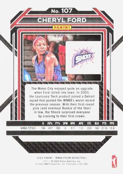 2023 Panini Prizm WNBA - Silver #107 Cheryl Ford Back