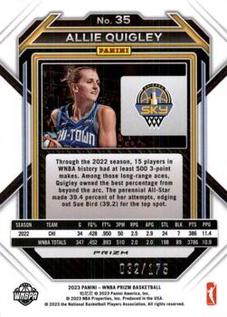 2023 Panini Prizm WNBA - Blue #35 Allie Quigley Back